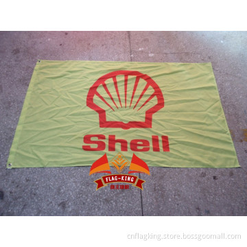 Shell Rimula series engine oil brand logo flag 90X150CM size polyester oil banner Shell banner
